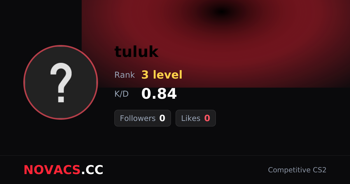 tuluk — CS2 Player Profile | NOVACS Монгол